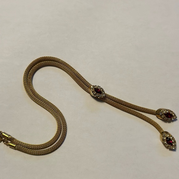 Necklace - Gold / Ruby - Picture 4 of 7